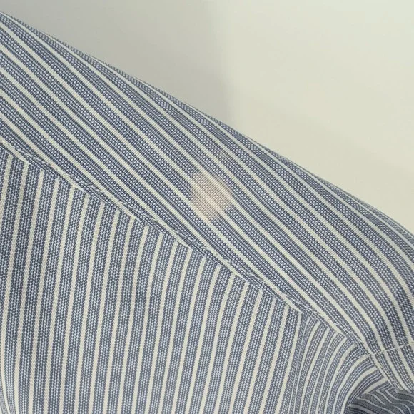 Brooks Brothers Regent Striped Classic Button-Up Dress‎ Shirt Blue Sz 15.5 4/5 - Picture 5 of 9